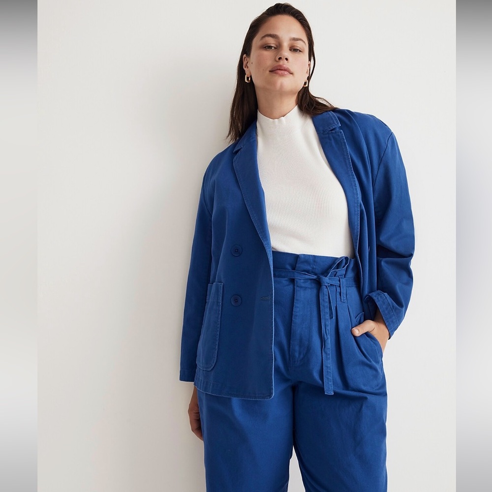 Madewell Cobalt Blue Unstructured Blazer size M